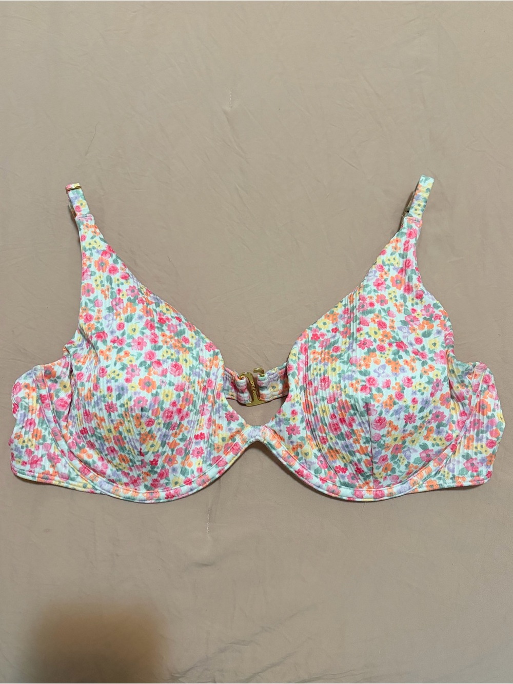 Hollister Women’s Floral Underwire Bikini Top XL